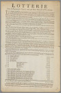 Lotterie pour les pauvres de l'hôpital ou Grand Hôtel Dieu de la ville de Lyon.