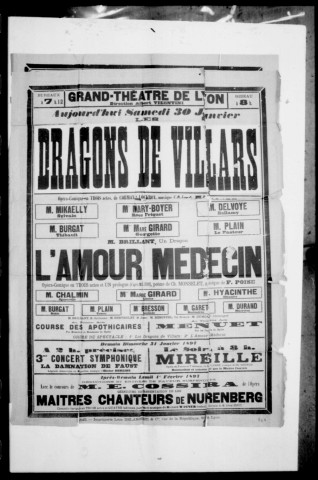 Dragons de Villars (Les) : opéra-comique en trois actes. Compositeur : Aimé Maillart. Auteurs du livret : Cormon et Lockroy.