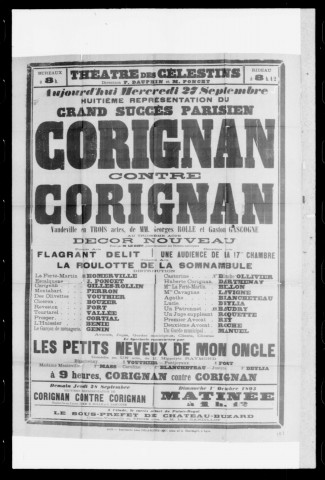 Corignan contre Corignan : vaudeville en trois actes. Auteurs : Georges Rolle et Gaston Gascogne.