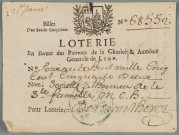 Billets de théâtre et de loterie.