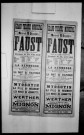 Faust : opéra en cinq actes et douze tableaux. Compositeur : Charles Gounod. Auteurs du livret : Michel Carré et Jules Barbier.