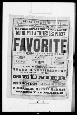 Favorite (La) : opéra en quatre actes. Compositeur : Gaetano Donizetti. Auteurs du livret : A. Royer et G. Vaez.