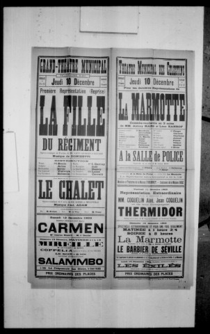 Marmotte (La) : comédie-vaudeville en trois actes. Auteurs : Antony Mars et Léon Xanrof. (Théâtre des Célestins).