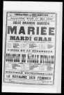 Mariée du Mardi gras (La) : vaudeville en trois actes mêlé de chants. Auteurs : Eugène Grange et Lambert Thiboust.