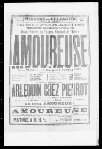 Arlequin chez Pierrot : comédie en un acte. Auteur : Joanny Bonichon.