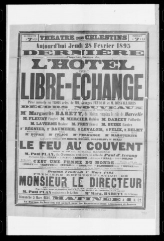 Feu au couvent (Le) : comédie en un acte. Auteur : Théodore Barrière.