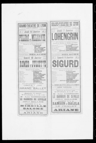 Pelleas et Mélisande : drame lyrique en cinq actes et treize tableaux. Compositeur : Claude Debussy. Auteur du livret : Maurice Maeterlinck.