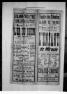 Relâche : affiche présentant les spectacles des jours suivants. (Théâtre des Célestins).
