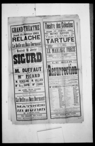 Mariage forcé (Le) : comédie. Auteur : Molière. (Théâtre des Célestins).
