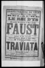 Relâche : affiche présentant les spectacles des jours suivants.