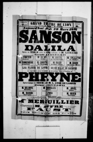 Phryne : opéra-comique en deux actes. Compositeur : Camille Saint-Saëns. Auteur du livret : L. Auge de lassus.