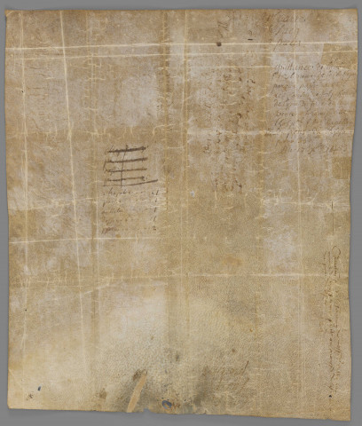 Lettre d'attache du duc de Guise: autorisation donnée par Claude de Lorraine, premier duc de Guise et gouverneur de Bourgogne, de sortir de Bourgogne du bois, blé et charbon.