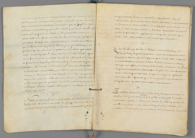 Lettres patentes de Louis XV, roi de France, en faveur de l'hôpital de la Charité.