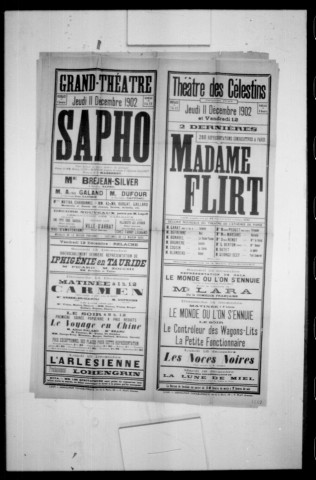 Madame flirt : comédie en quatre actes. Auteurs : Paul Gavault et Georges Berr. (Théâtre des Célestins).